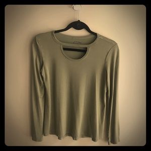Art Class Green Long Sleeve Shirt Sz L (10-12)